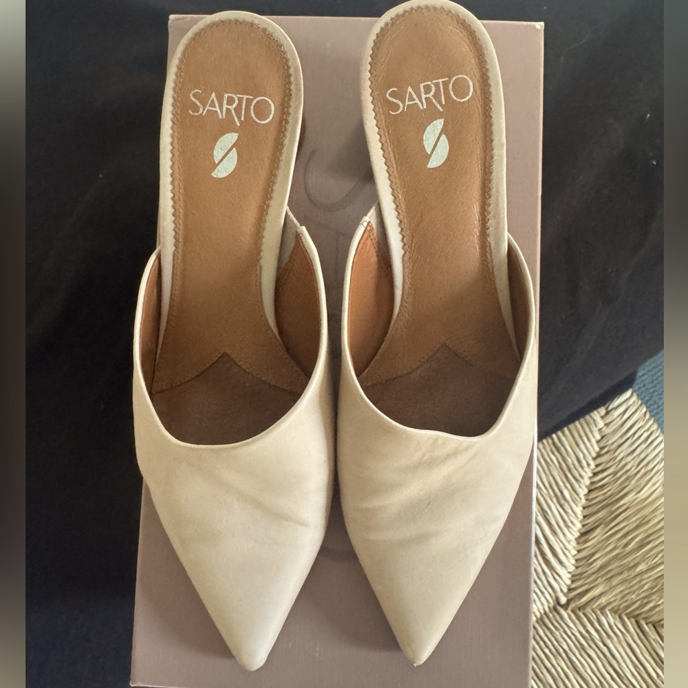 Franco Sarto Visa Mule Bone leather